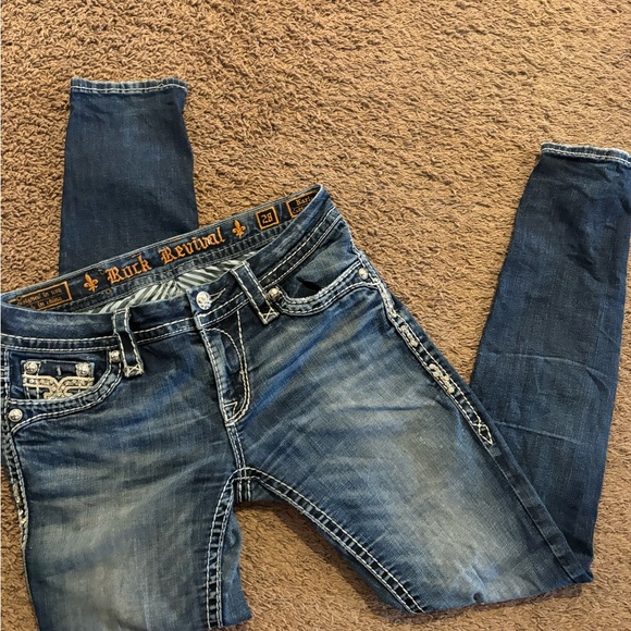 Rock Revival Jeans Karla size 28 cuffed skinny - Picture 5 of 7